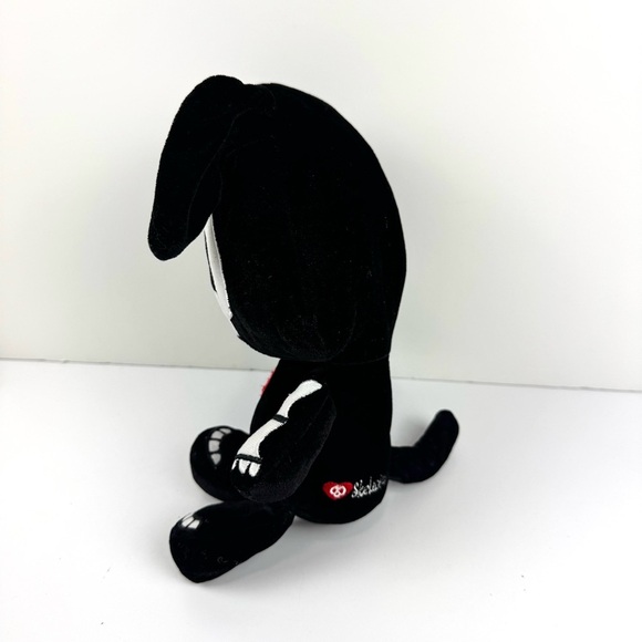 Skelanimals Jack The Rabbit Plush Stuffed Animal Fiesta Collectors Emo Goth 12” - Picture 2 of 8
